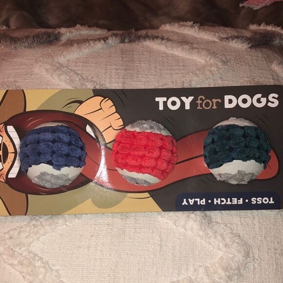 Catch & Fetch Dog Balls Set of 3 - Picture 2 of 10